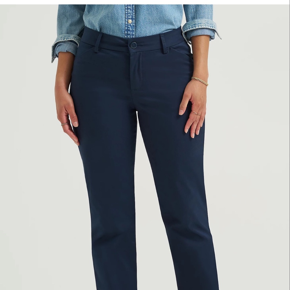 Lee Women's Navy Straight Leg pants